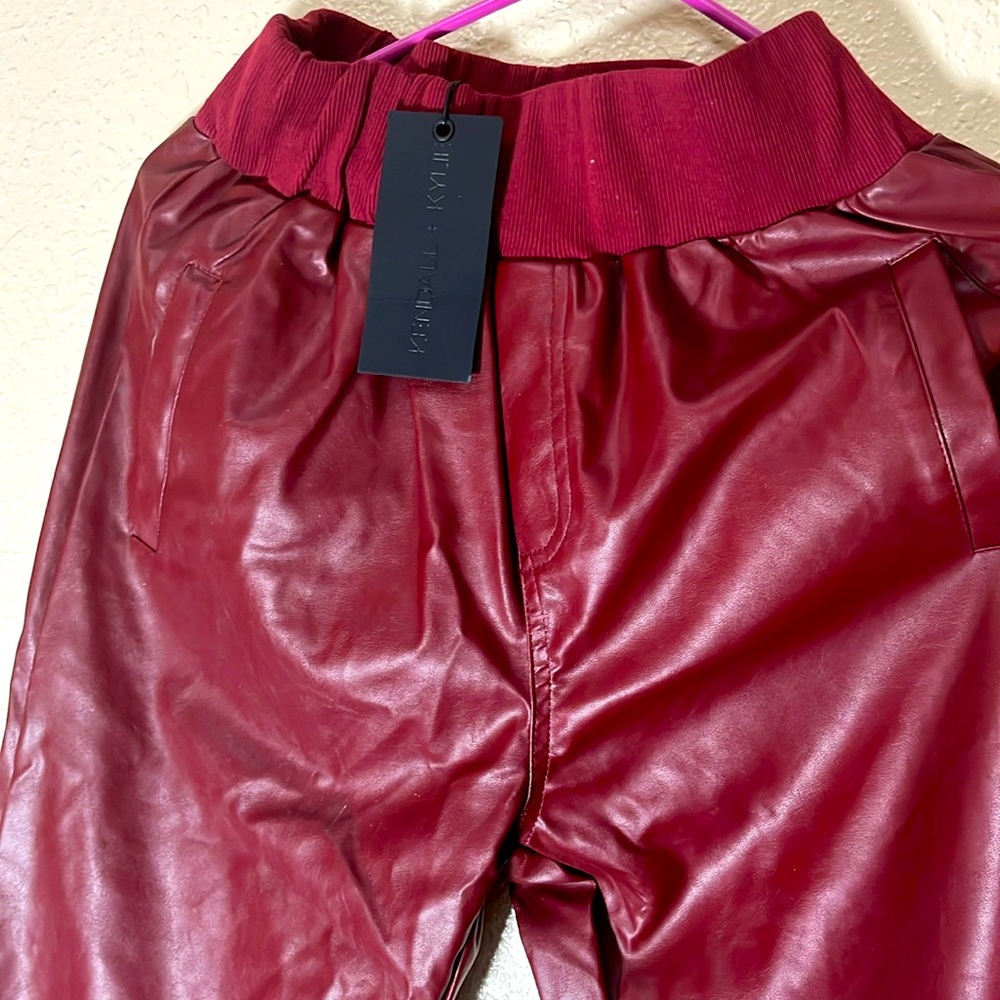 Kendal n Kylie women vegan leather joggers - Picture 8 of 8